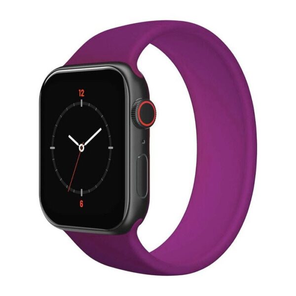 Porodo iGuard Silicone Sport Loop Watch Band for Apple Watch 44mm/ 42mm - Purple-0