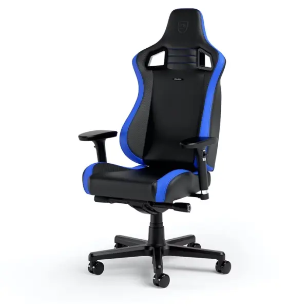 Noblechairs EPIC Compact Gaming Chair-Black/Carbon/Blue - 677583-0