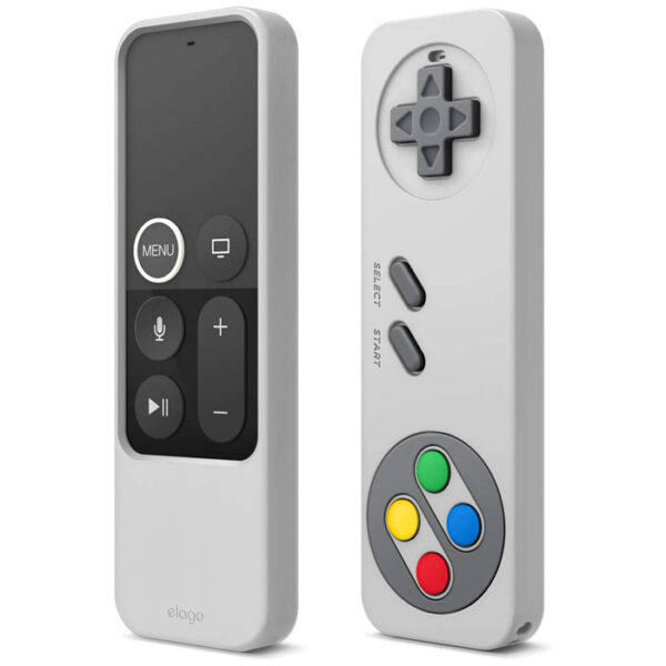 Elago R4 Retro Apple TV Remote Case Lanyard Included - Light Grey-0