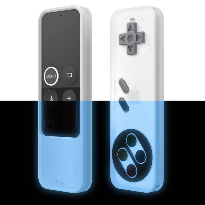 Elago R4 Retro Apple TV Remote Case Lanyard Included - Nightglow Blue-0