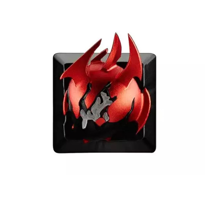 ZomoPlus Customized 3D HEART OF TARRASQUE Cherry MX Switches And Clones, DOTA2 Theme Metal Keycap With CNC Engraving (1u Size) For Mechanical Gaming Keyboard-0