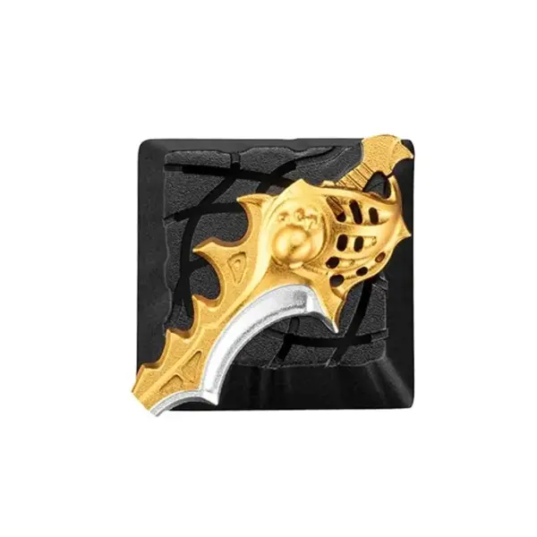 ZomoPlus Customized 3D DIVINE RAPIER Cherry MX Switches And Clones, DOTA2 Theme Metal Keycap With CNC Engraving (1u Size) For Mechanical Gaming Keyboard-0