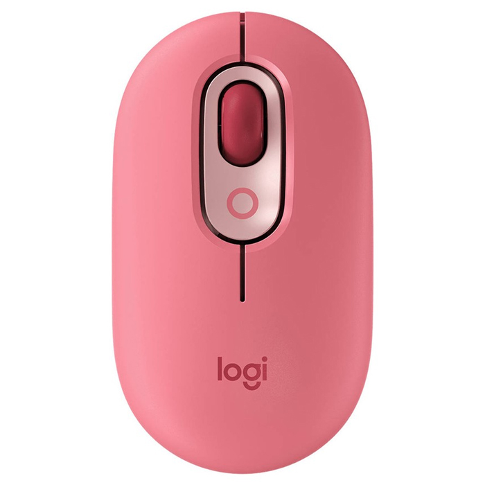 Logitech POP with Emoji Wireless/Bluetooth Mouse - Pink-0