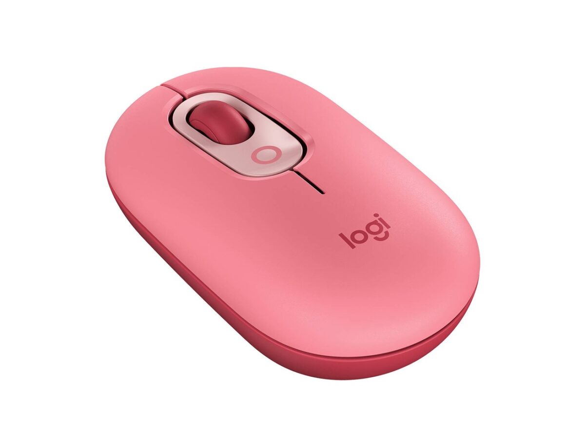 Logitech POP with Emoji Wireless/Bluetooth Mouse - Pink-70084