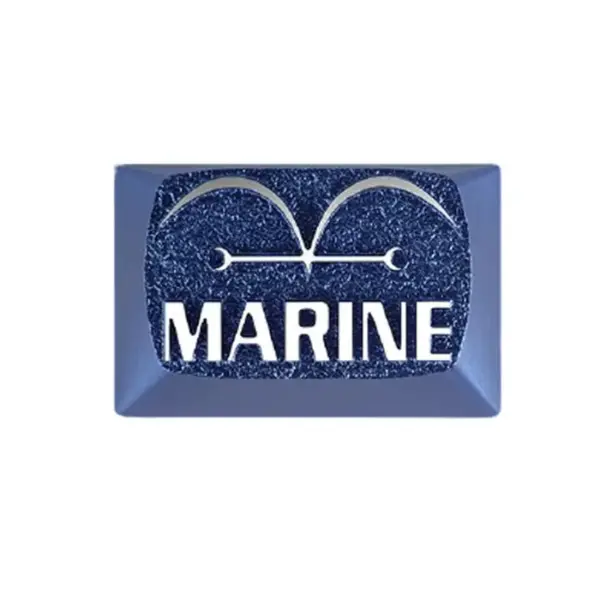 ZomoPlus Customized MARINE Cherry MX Switches And Clones, One Piece Theme Metal Keycap With CNC Engraving (1.5u Size) For Mechanical Gaming Keyboard-0