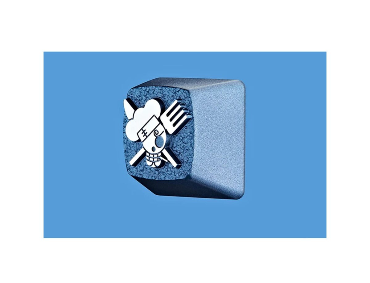 ZomoPlus Customized SANJI Cherry MX Switches And Clones, One Piece Theme Metal Keycap With CNC Engraving (1u Size) For Mechanical Gaming Keyboard-71535
