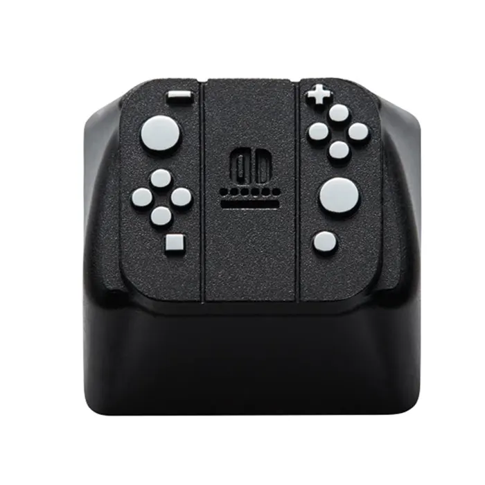 ZomoPlus Customized GAME PAD I Cherry MX Switches And Clones, Game And Movie Theme Metal Keycap With CNC Engraving (1u Size) For Mechanical Gaming Keyboard - Black/Silver-0