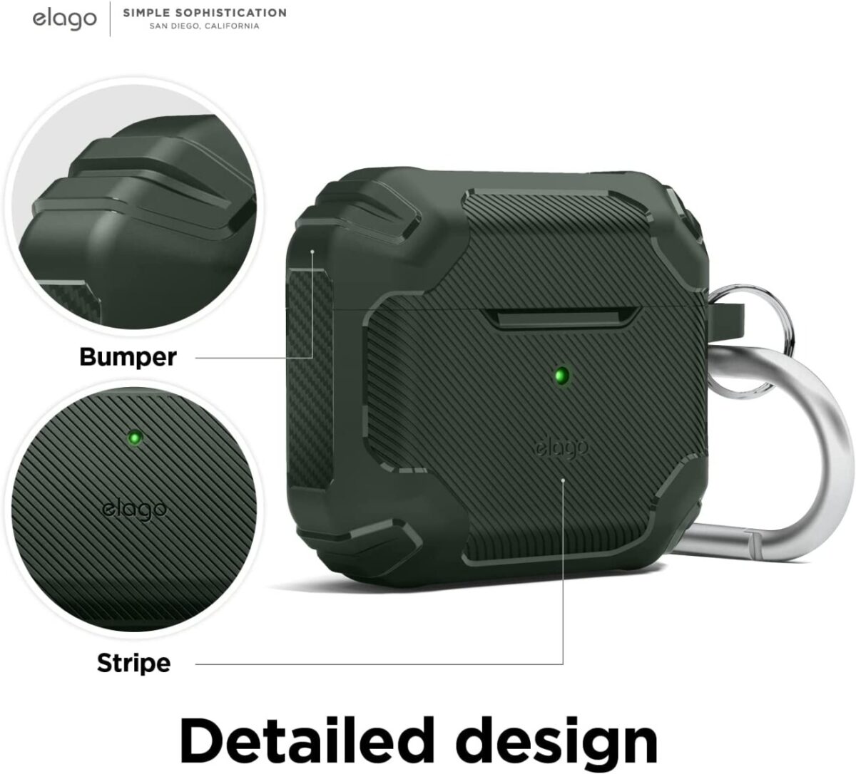 Elago AirPods 3 olid Armor Case - Dark Green-71014