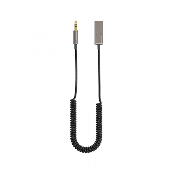 Wiwu Car Wireless Audio Cable With Built-in Microphone - Black-0