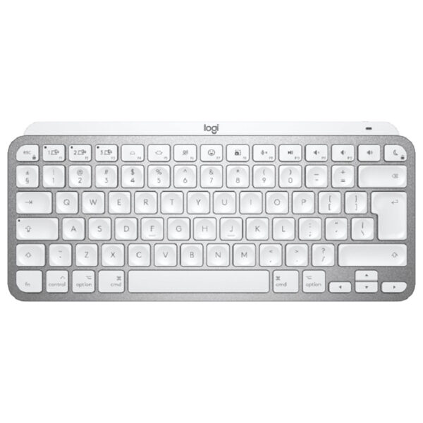Logitech MX Keys Mini Mac Keyboard - Wireless + Bluetooth, Qwerty US International, LED Backlight - Gray -0