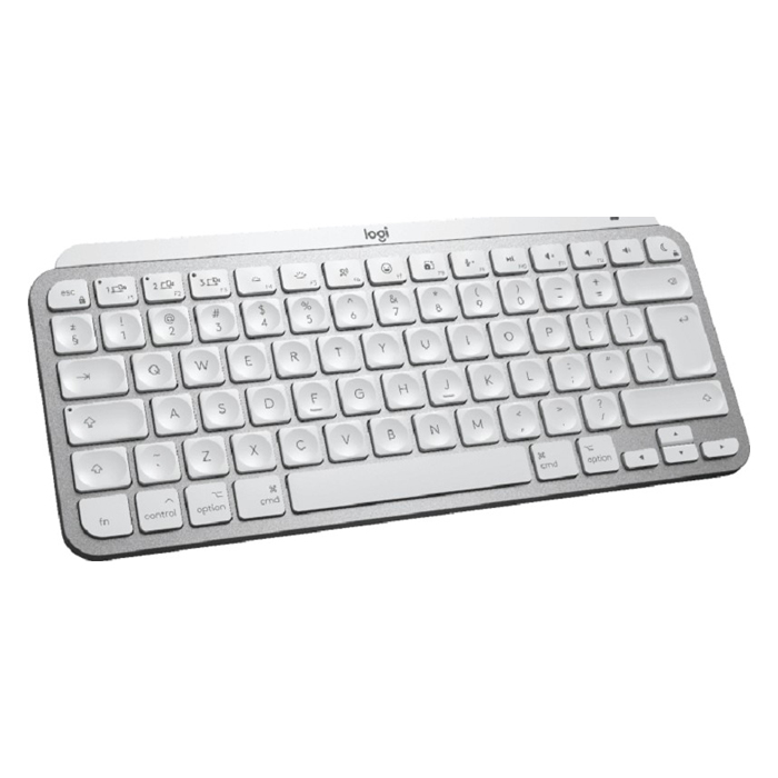 Logitech MX Keys Mini Mac Keyboard - Wireless + Bluetooth, Qwerty US International, LED Backlight - Gray -thumbnail Logitech MX Keys Mini Mac Keyboard - Wireless + Bluetooth, Qwerty US International, LED Backlight - Gray -thumbnail