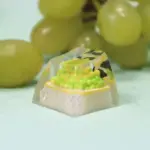 Zomoplus Vergo Customized SA R1 Profile Resin Raisins Keycap For Mechanical Gaming Keyboard - Yellow-72375