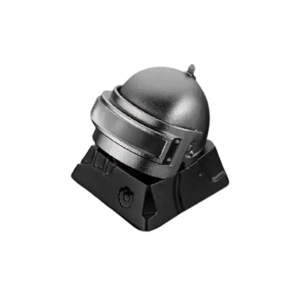 ZomoPlus Customized 3D LV.3 HELMET Cherry MX Switches And Clones, Chicken Dinner Theme Metal Keycap -0