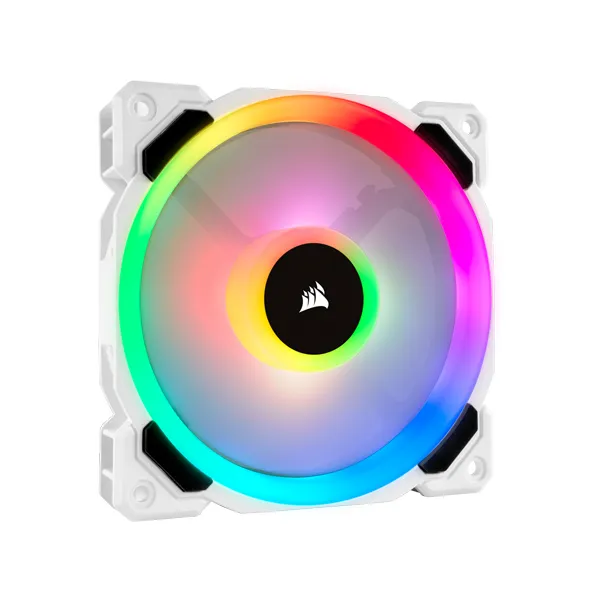 Corsair LL120 RGB 120mm Dual Light Loop White RGB PWM Fan - Single Pack-0