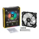 Corsair ML120 PRO RGB LED 120MM PWM Premium Magnetic Levitation Fan — Single Pack (35318)-72655
