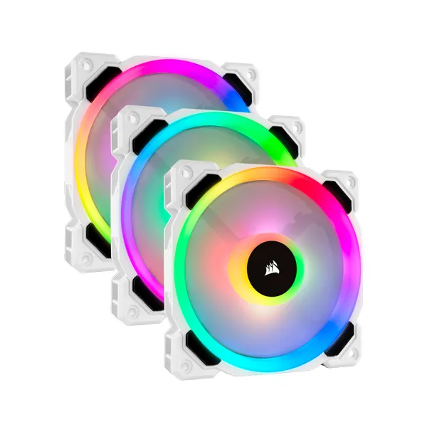 Corsair Fan LL120 RGB White Triple Pack with Lighting Node PRO-0