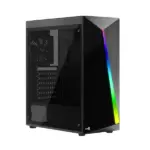 Aerocool Shard Tempered Glass RGB Mid Tower – Black-0