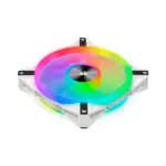 Corsir iCUE QL140 RGB PWM White Fan — Dual Fan Kit with Lighting Node CORE-72664