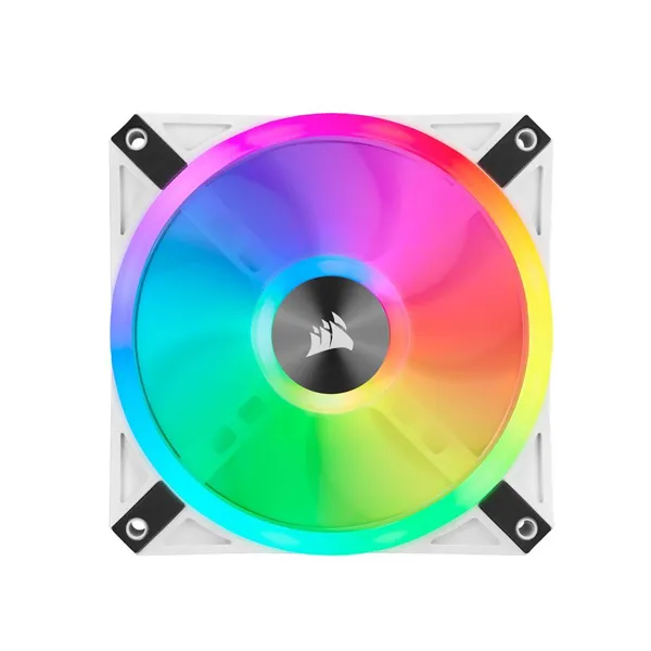 Corsair iCUE QL120 RGB 120mm PWM White Fan — Single Pack-0