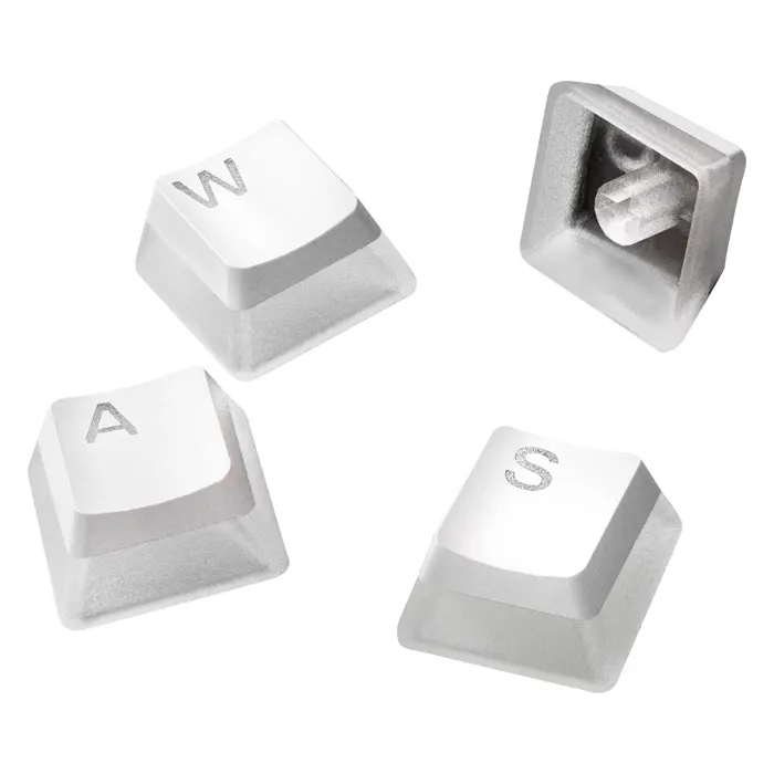 SteelSeries PrismCaps Universal Double Shot PBT Keycaps - White-72629 SteelSeries PrismCaps Universal Double Shot PBT Keycaps - White-72629