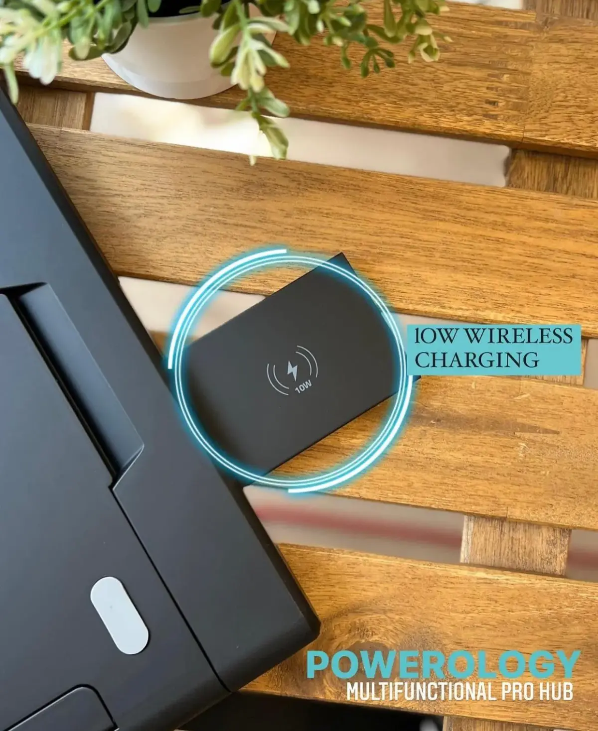 Powerology Multi-Functional Pro Hub & Laptop Stand Black-72900