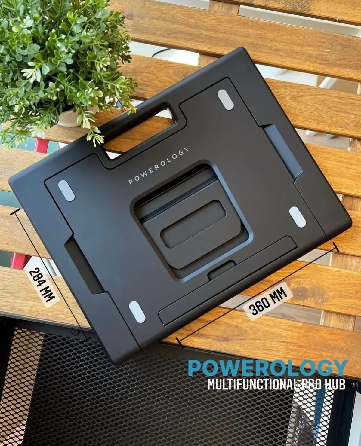 Powerology Multi-Functional Pro Hub & Laptop Stand Black-72902