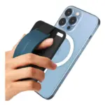 Sinjimoru 3 in 1 Magnetic Wallet as Phone Grip and Stand for MagSafe - Blue-0