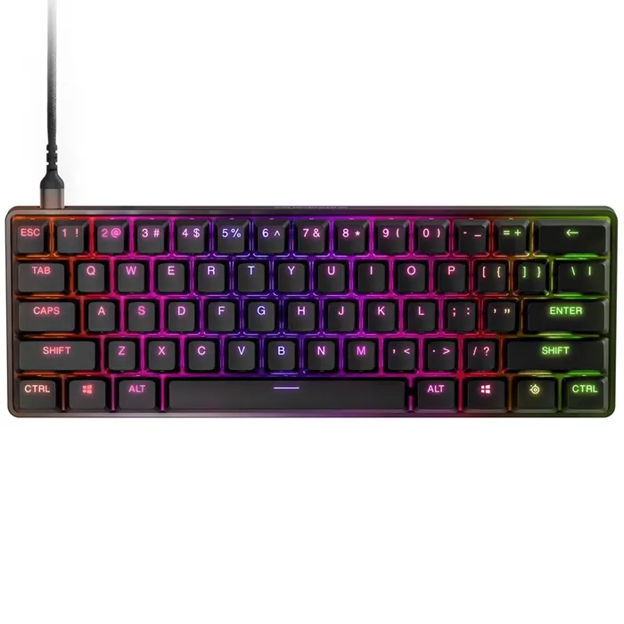 SteelSeries - Apex 9 Mini 60% OptiPoint US RGB Wired Gaming Keyboard - Linear Optical Switchs-0 SteelSeries - Apex 9 Mini 60% OptiPoint US RGB Wired Gaming Keyboard - Linear Optical Switchs-0