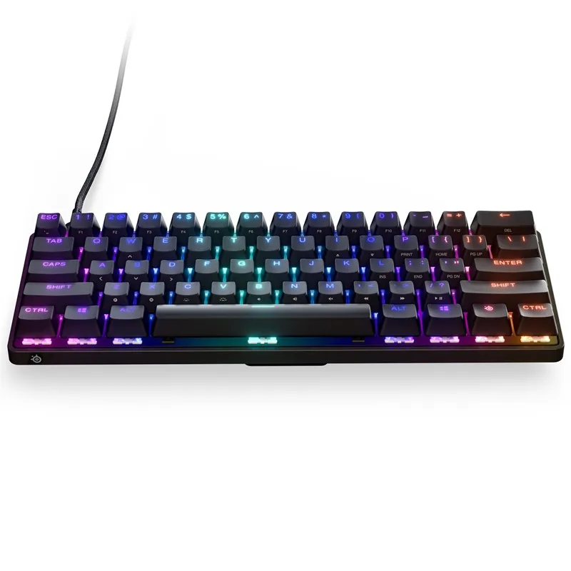 SteelSeries - Apex 9 Mini 60% OptiPoint US RGB Wired Gaming Keyboard - Linear Optical Switchs-74132 SteelSeries - Apex 9 Mini 60% OptiPoint US RGB Wired Gaming Keyboard - Linear Optical Switchs-74132