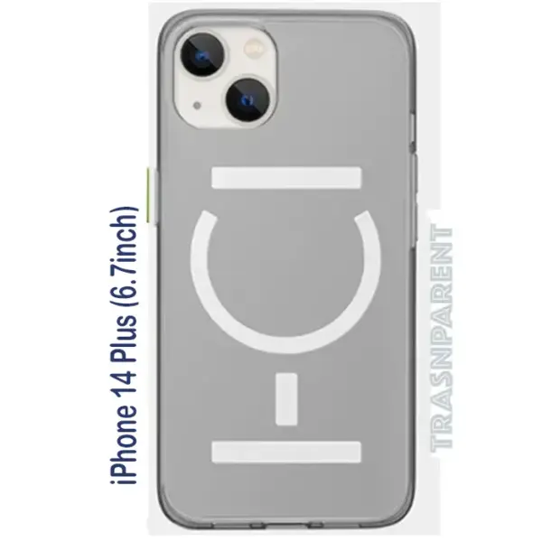 Goui iPhone 14 Plus (6.7inch) Magnetic Case with Magnetic Bars - Transparent Clear-0
