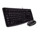 Logitech Wired Keyboard & Mouse - MK120 (English/Arabic)-0