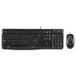 Logitech Wired Keyboard & Mouse - MK120 (English/Arabic)-thumbnail