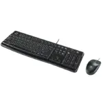 Logitech Wired Keyboard & Mouse - MK120 (English/Arabic)-77726