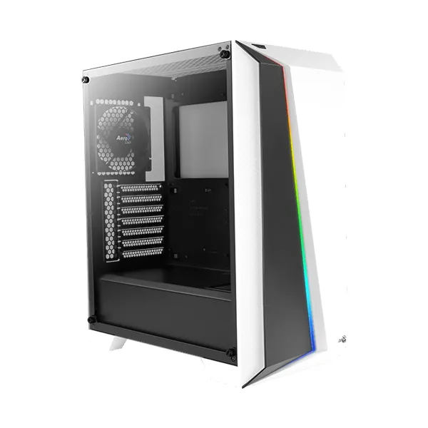 Aerocool Cylon Pro Tempered Glass RGB Mid Tower Case - White 4718009158924-0