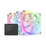 NZXT F120 RGB Triple Pack 3 x 120mm RGB Case Fans & Controller - White-0