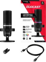 HyperX DuoCast – RGB USB Condenser Microphone for PC, PS5, PS4, Mac-78708