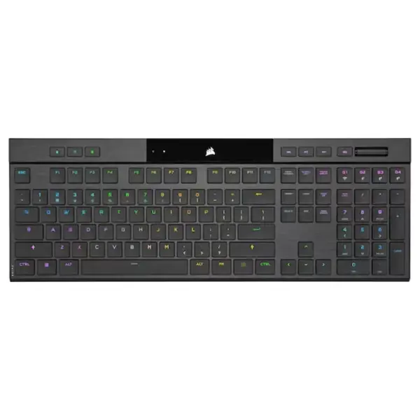 Corsair K100 AIR WIRELESS RGB Ultra-Thin Mechanical Gaming Keyboard - Black (English)-0