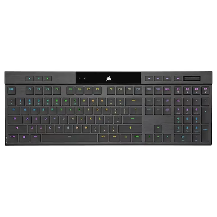 Corsair K100 AIR WIRELESS RGB Ultra-Thin Mechanical Gaming Keyboard - Black (English)-0 Corsair K100 AIR WIRELESS RGB Ultra-Thin Mechanical Gaming Keyboard - Black (English)-0