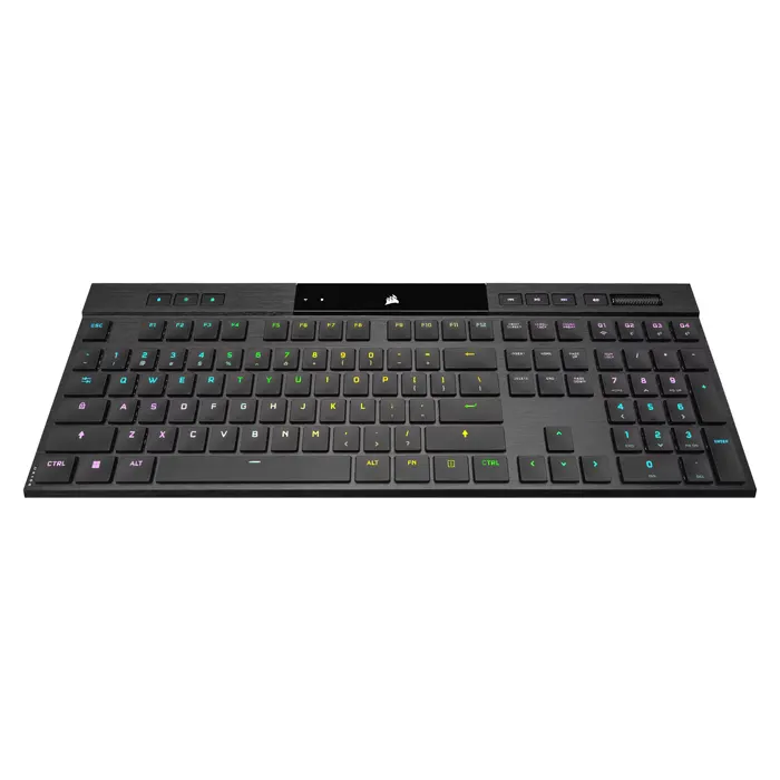 Corsair K100 AIR WIRELESS RGB Ultra-Thin Mechanical Gaming Keyboard - Black (English)-thumbnail Corsair K100 AIR WIRELESS RGB Ultra-Thin Mechanical Gaming Keyboard - Black (English)-thumbnail