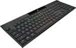 Corsair K100 AIR WIRELESS RGB Ultra-Thin Mechanical Gaming Keyboard - Black (English)-78768