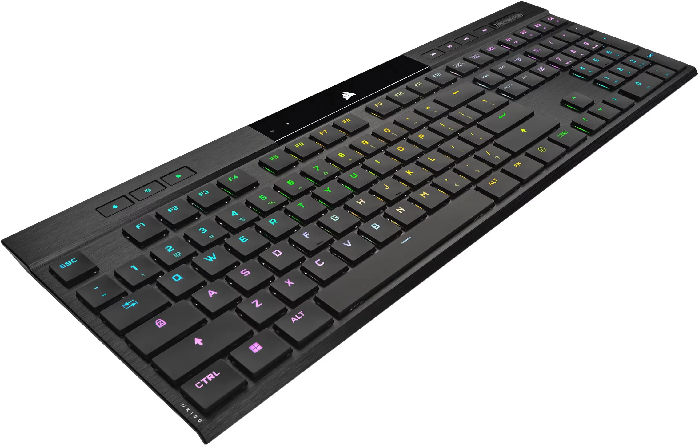 Corsair K100 AIR WIRELESS RGB Ultra-Thin Mechanical Gaming Keyboard - Black (English)-78768 Corsair K100 AIR WIRELESS RGB Ultra-Thin Mechanical Gaming Keyboard - Black (English)-78768