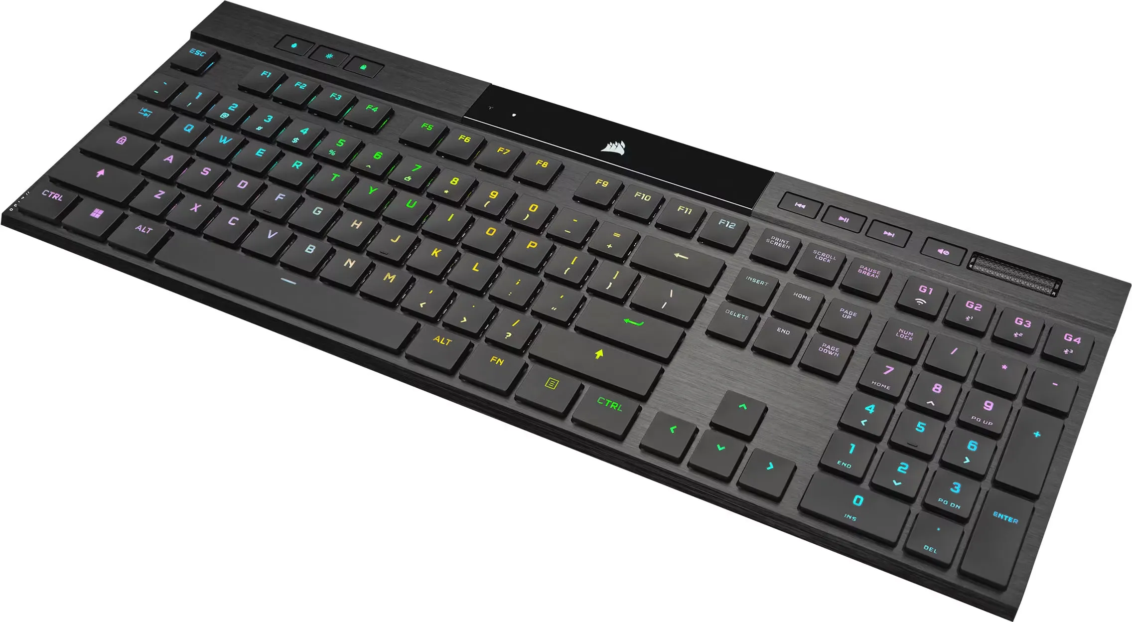 Corsair K100 AIR WIRELESS RGB Ultra-Thin Mechanical Gaming Keyboard - Black (English)-78769 Corsair K100 AIR WIRELESS RGB Ultra-Thin Mechanical Gaming Keyboard - Black (English)-78769