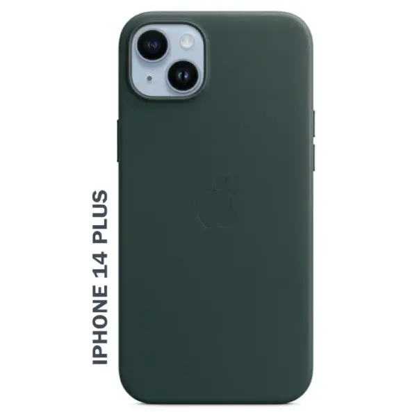 Apple iPhone 14 Plus Leather Case with MagSafe - Forest Green-0