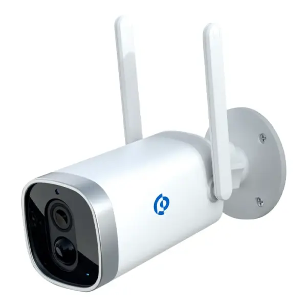 Powerology Wireless Outdoor Camera with Solar Panel - White-0