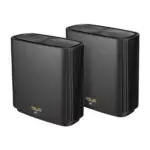 ASUS ZenWiFi AX XT8 - AX6600 Whole-Home Tri-band Mesh WiFi 6 System - 2 Pack Black - (31020)-0