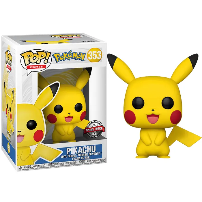 Funko Pop! Games: Pokemon S1 - Pikachu (Exc)-0 Funko Pop! Games: Pokemon S1 - Pikachu (Exc)-0