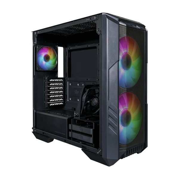 Cooler Master HAF 500 ARGB Mid Tower Case - Black-0