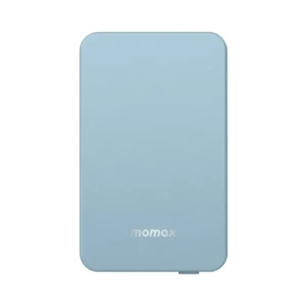 Momax Q.Mag Power 6 Magnetic Wireless Battery Pack 5000mAh - Blue -0