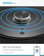 Momax Elite Cleanse IOT UV-C Vacuum Robot - Black-83488
