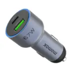 Momax Move 67W dual-port car charger - Grey-0